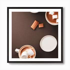 Hot Chocolate With Marshmallows Art Print