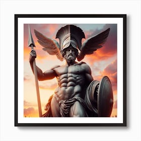 Sparta God Art Print