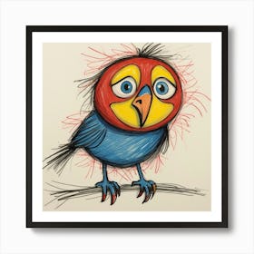 Colorful Bird 4 Art Print