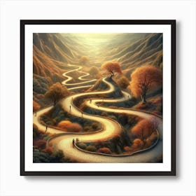 Winding Road Art Print