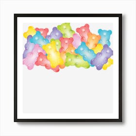 Gummy Bear My Spirit Animal Gummy Bear Funny Gift Art Print