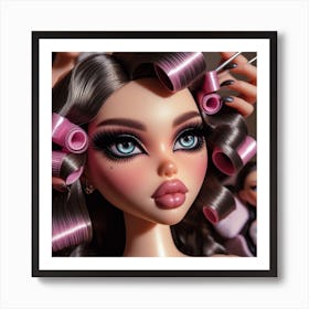 Dolls With Curlers Art Print