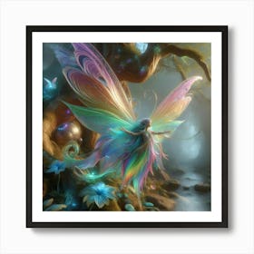 Fairy In The Forest 16 Art Print