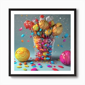 Candy - Candy Stock Videos & Royalty-Free Footage Art Print