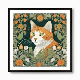 Orange Tabby Cat Art Print