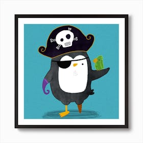 Pirate Penguin Art Print