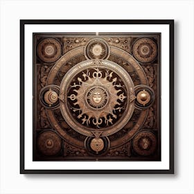 Hecate Sri Yantra With Intention Of Enlightenment, Spiritual Power, Wealth, Harmony, Peace 3 Art Print