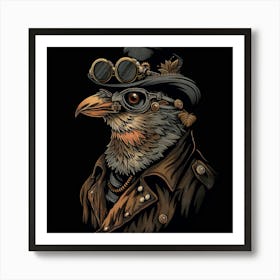 Steampunk Bird 16 Art Print