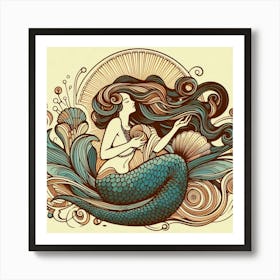 Mermaid 14 Art Print