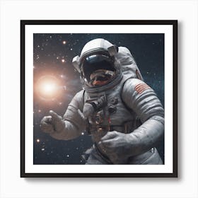 Astronaut In Space 15 Art Print