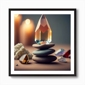 variety of crystals Art Print