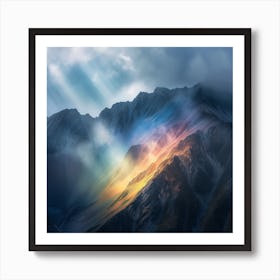 Rainbow Mountain 1 Art Print