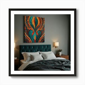 Psychedelic Abstract Painting Art Print