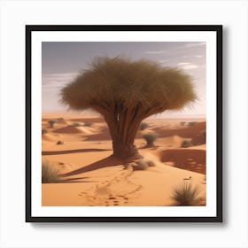 Sahara Countryside Peaceful Landscape Trending On Artstation Sharp Focus Studio Photo Intricate (28) Art Print