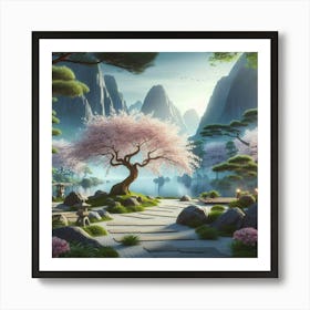 Asian Landscape Art Print