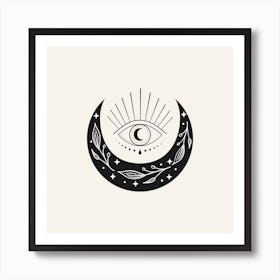 All Seeing Eye Square Art Print