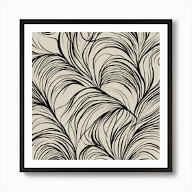 Wavy Pattern Wallpaper, 262 Art Print