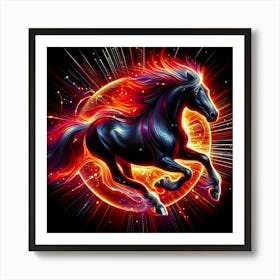 Creative Horse Beauty Illustration Nr 42 Art Print