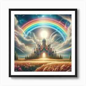 Rainbow Castle Art Print