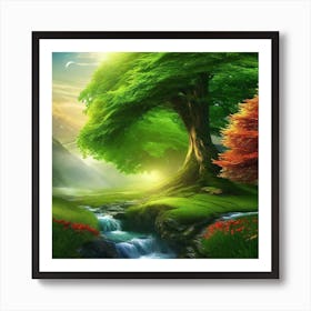 Tree In The Forest 12 Art Print