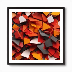 Abstract 3d Background Art Print