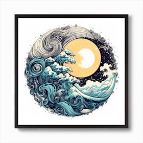 Great Wave Off Kanagawa 14 Art Print