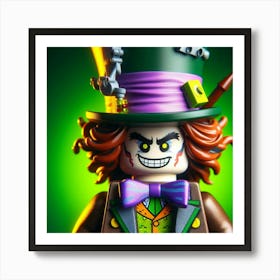 Mad Hatter from Batman in Lego style Art Print