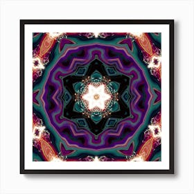 Psychedelic Mandala 68 Art Print