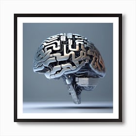 Digital Brain 3 Art Print