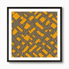 Abstract Pattern, A Seamless Pattern, Flat Art, 169 Art Print
