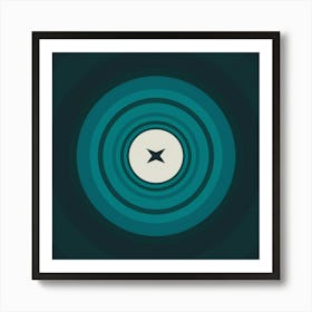 Circle With A Star Art Print