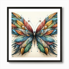 Butterfly Art Drawing 2 Art Print