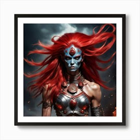 Red Haired Warrior Art Print