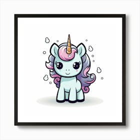 Cute Unicorn 401 Art Print