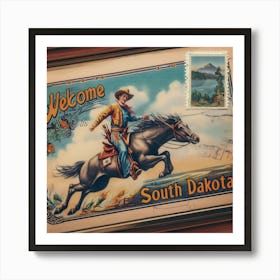 Welcome South Dakota Art Print