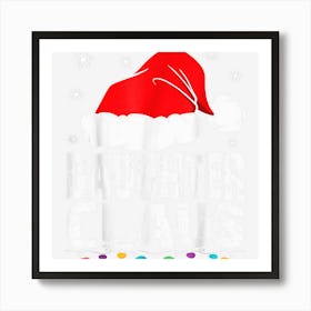 Daughter Claus Christmas Pajama Family Matching Xmas Art Print