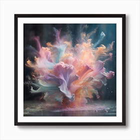 Colorful Flower Explosion Art Print