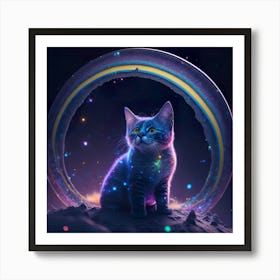 Cat Galaxy (51) Art Print