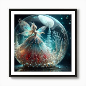 Fairy In Glass Bubble 2 Art Print