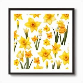 Yellow Daffodils Art Print