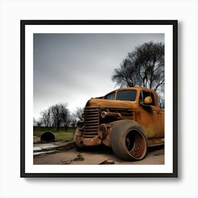Old Rusty Truck 1 Art Print