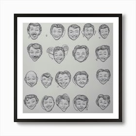 Faces Of The World Art Print