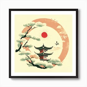 Japanese Pagoda Art Print