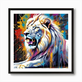 Lion Painting 88 Art Print