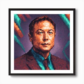Elon Musk Art Print
