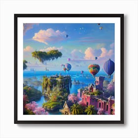 Floating Utopia Art Print