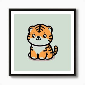 Cute Tiger Affiche