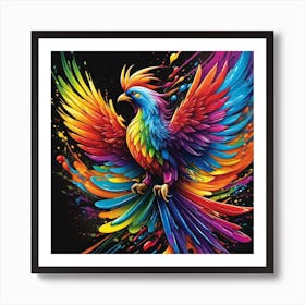 Colorful Parrot 1 Art Print