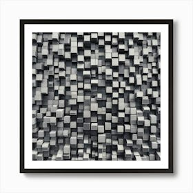 Abstract Cube Wall Art Print