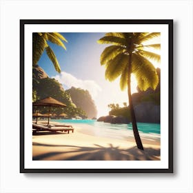 Beach Scene 8 Art Print